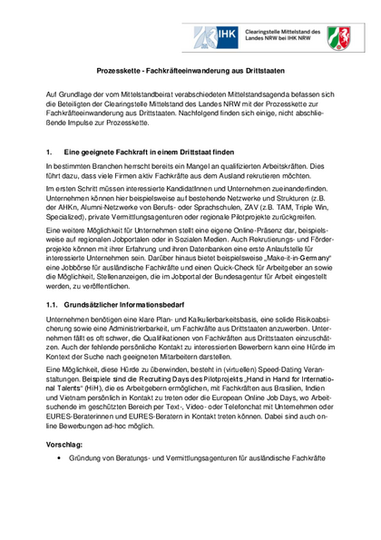 Prozesskette - Fachkräfteeinwanderung aus Drittstaaten, Prozesskette_Fachkraefteeinwanderung.pdf, 154 KB